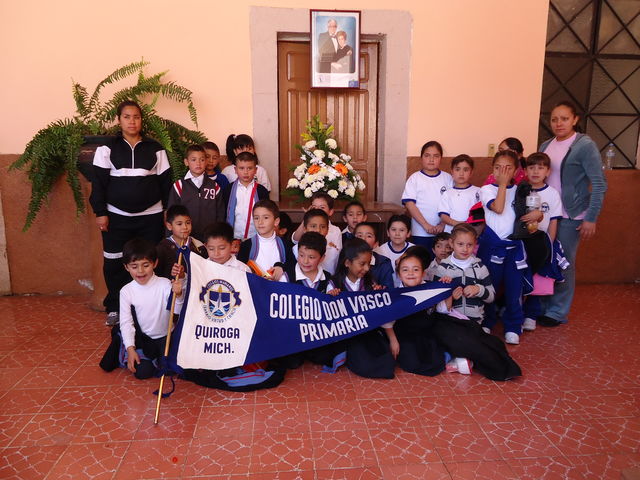 Algunos de los alumnos de primaria